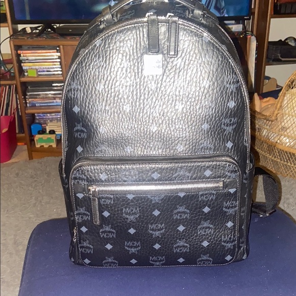MCM Stark Black Backpack